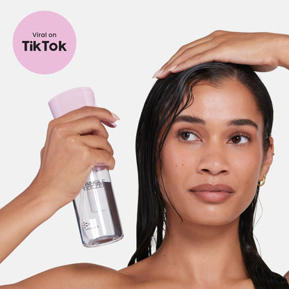 TANGLE TEEZER Travel-Size Fine Mist Bottle – Refillable, Millennial Pink, 6.1 oz