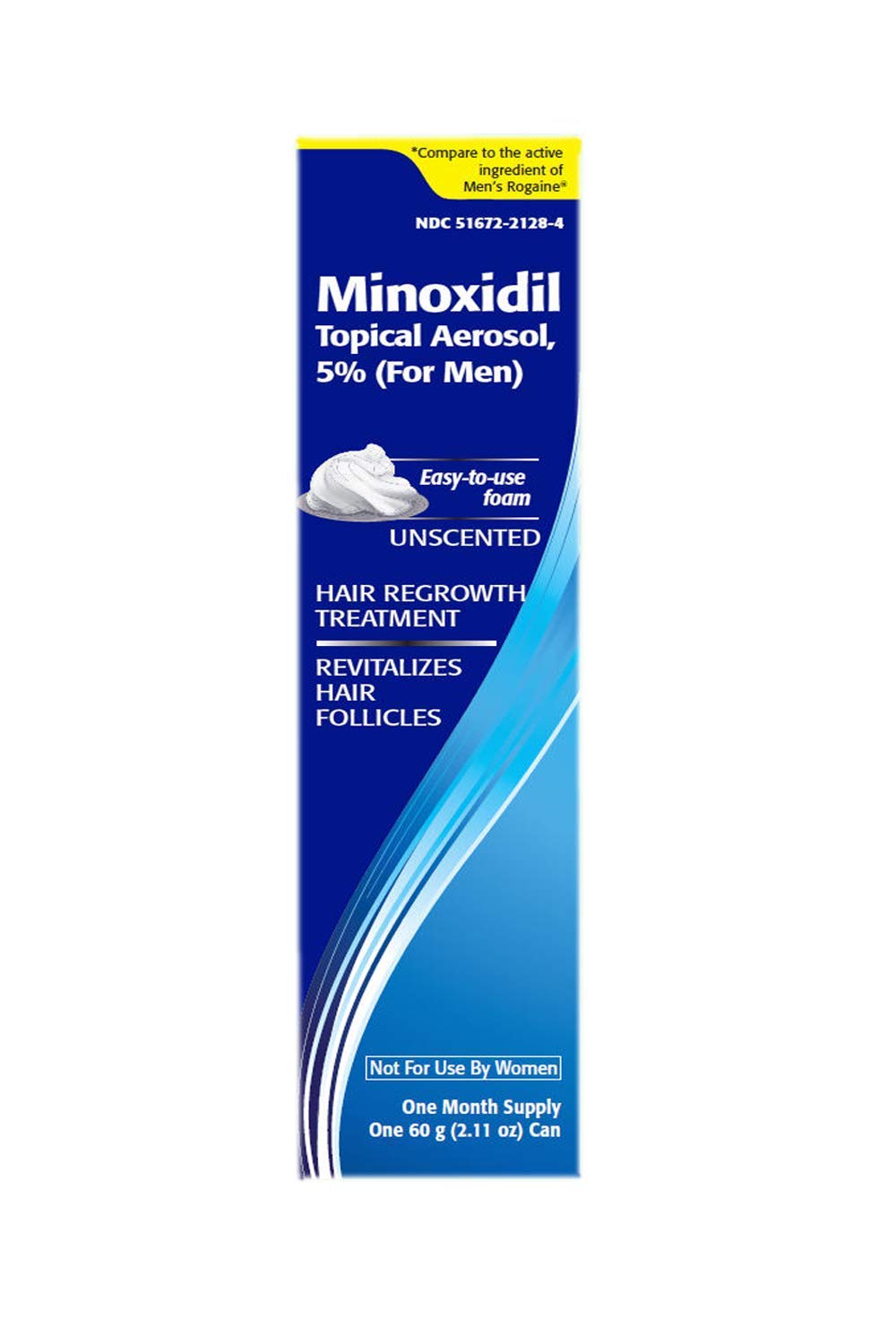 TARO Minoxidil 5% Foam for Men – 2.11 Oz Topical Hair Regrowth Solution (1 Month Supply)