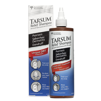 Tarsum Extra Strength Psoriasis Shampoo — Coal Tar Scalp Care for Dandruff, Eczema & Seborrheic Dermatitis (8 oz)