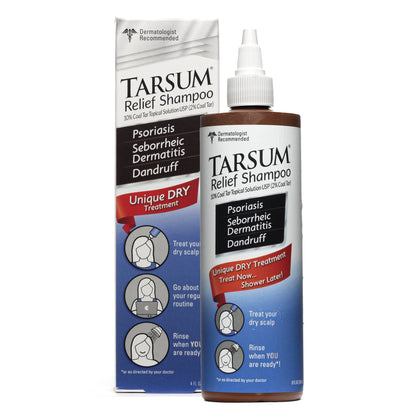 Tarsum Extra Strength Psoriasis Shampoo – Coal Tar Scalp Care for Flaky, Itchy Scalp (4 oz)