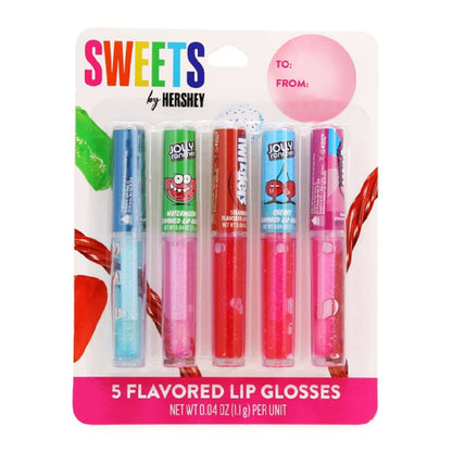 Taste Beauty 5-Piece Sweets by Hershey Flavored Lip Gloss – Fun Flavored Lip Gloss Set
