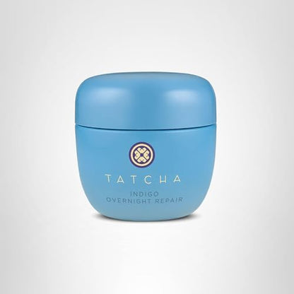 TATCHA Indigo Overnight Repair – Fragrance-Free Night Cream & Serum Treatment, 50 ml / 1.7 oz