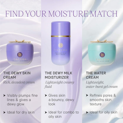 TATCHA The Jumbo Water Cream | Oil-Free Hydration & Pore Refining Moisturizer 75 ml