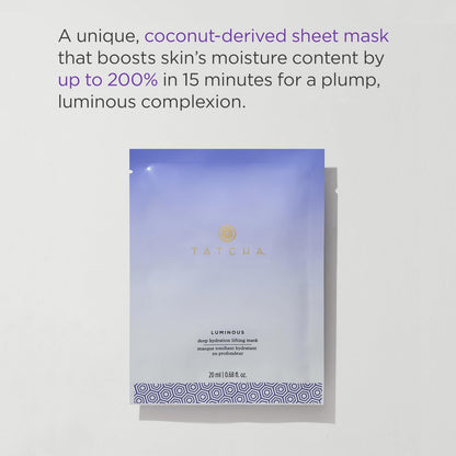 TATCHA Luminous Deep Hydration Lifting Mask | Up to 200% Moisture in 15 Minutes | 20 ml