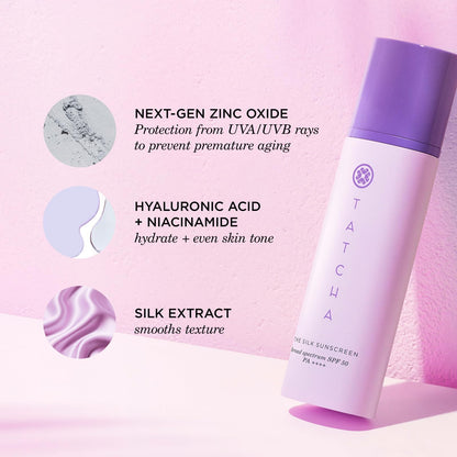 TATCHA The Pure Pores Set | Matcha Cleanse, Water Cream & Silk Sunscreen with Clarifying Japanese Ingredients