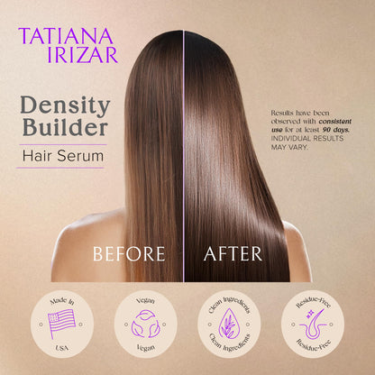 Tatiana Irizar Density Builder Hair Serum – Thickening for Women, USA Made, 30ml