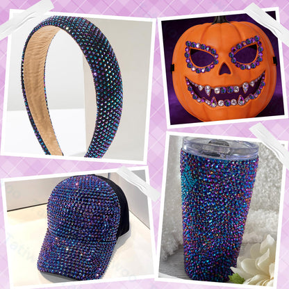 Tatiwoo Iris Purple Flatback Jelly Rhinestones – 20000 Pcs in Mixed Sizes