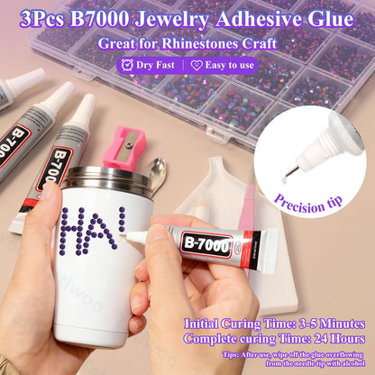 Tatiwoo Iris Purple Flatback Jelly Rhinestones – 20000 Pcs in Mixed Sizes