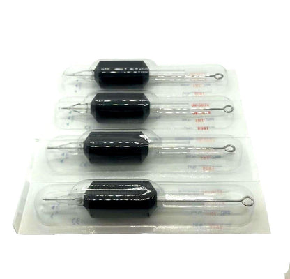 Tatmax International 20Pcs 1 Inch Tattoo Needles & Tubes – 5RM to 15RM (11 Round Magnum) – Sterilized, Disposable Grip