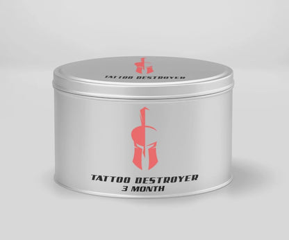 Tattoo Destroyer: Natural Fading Cream for Tattoo Removal – 3 Month Supply