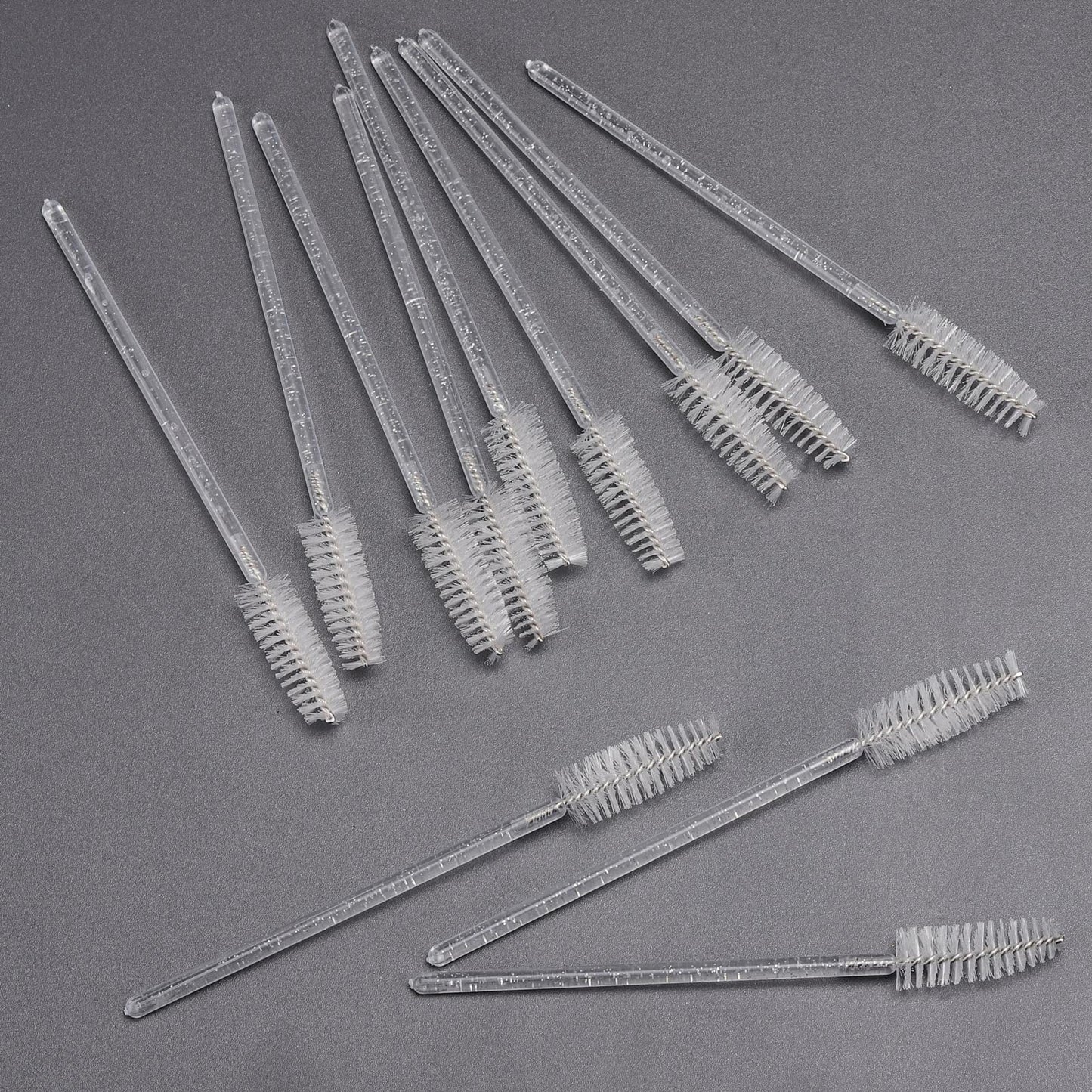 Tbestmax 300 Pcs Disposable Mascara Wands – Crystal Spoolies for Lash Extensions (White) Pack of 2