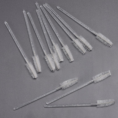 Tbestmax 300 Pcs Disposable Mascara Wands – Crystal Spoolies for Lash Extensions (White) Pack of 2
