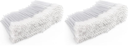 Tbestmax 300 Pcs Disposable Mascara Wands – Crystal Spoolies for Lash Extensions (White) Pack of 2