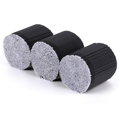 Tbestmax 3000 Pcs Micro Applicator Brushes & Swabs for Eyelash Extensions - Disposable Mascara Wands (Black)