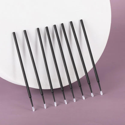 Tbestmax 2000 Pcs Micro Applicator Brush & Micro Swabs for Eyelash Extensions – Disposable Mascara Wands (Black)