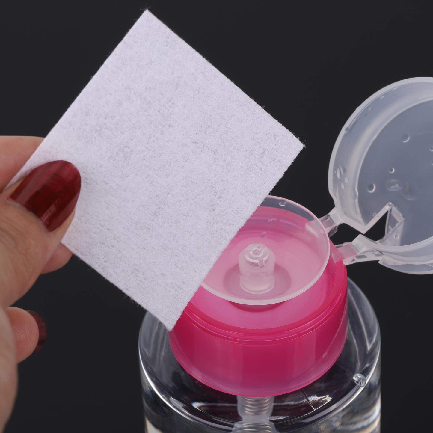 Tbestmax 960 Pcs Lint Free Nail Wipes with Pump Bottle Dispenser & Cuticle Pusher