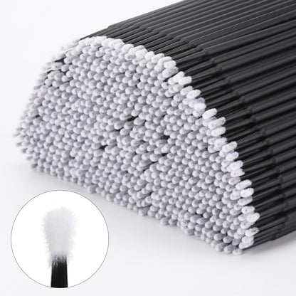 Tbestmax 2000 Pcs Micro Applicator Brush & Micro Swabs for Eyelash Extensions – Disposable Mascara Wands (Black)