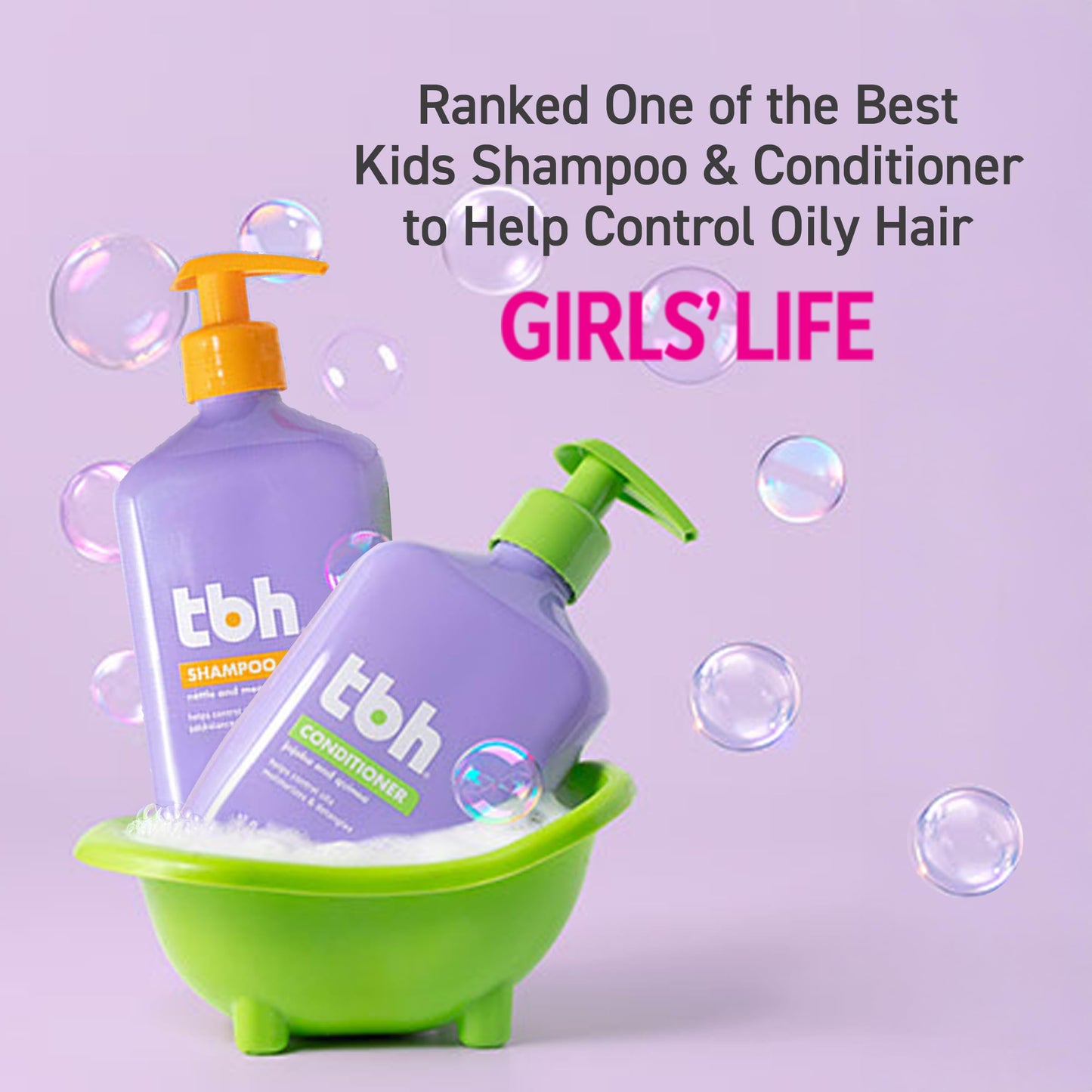 TBH Teen & Kids Shampoo – Lightweight Detangling Hydration, Sulfate- and Paraben-Free | 32 oz