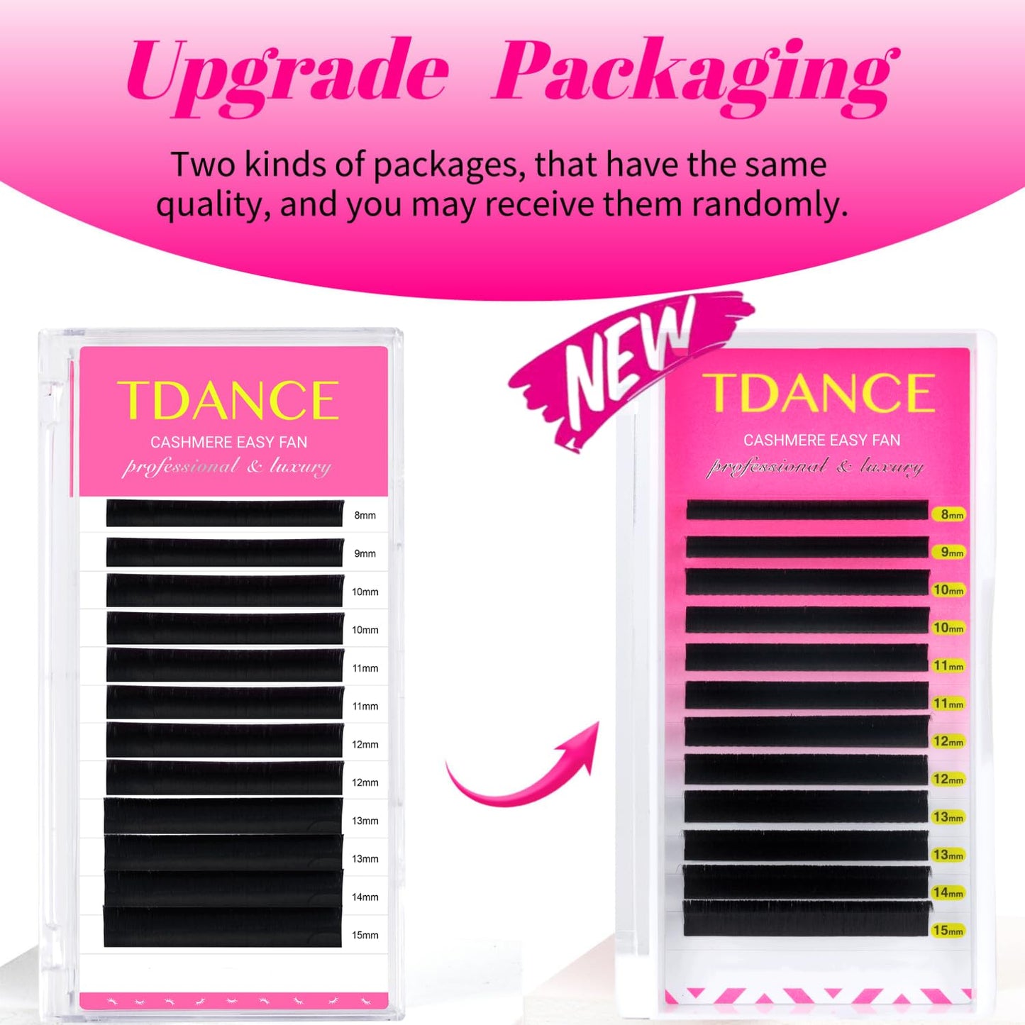 TDANCE Cashmere Easy Fan Lash Extensions 0.03mm 12mm C Curl — Ultra-Soft Volume Lashes