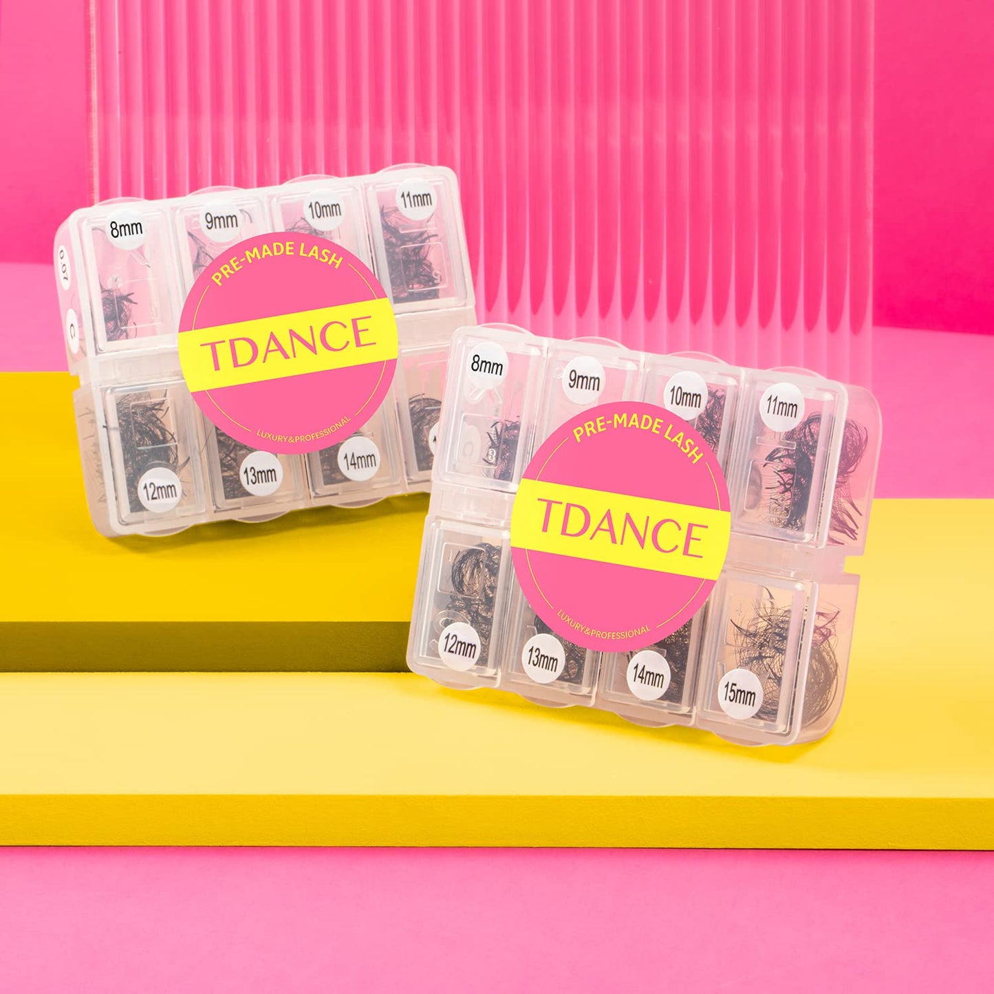 TDANCE Premade Lash Fans 600 — Natural & Volume Mix 5D-24D, Handmade Promades