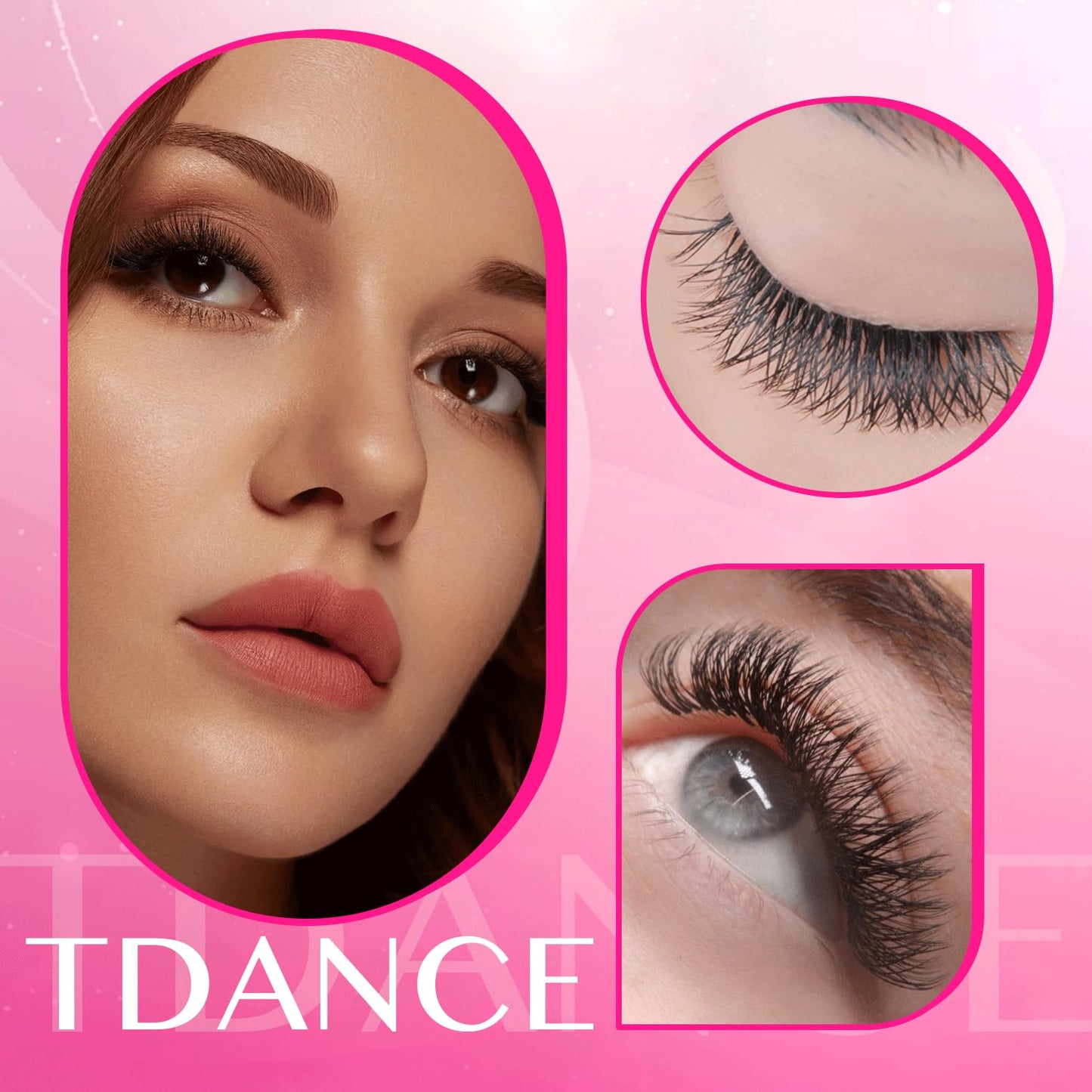 TDANCE YY Premade W-Lashes Volume Fans – Matte Black, 13mm (0.07D, W5D)