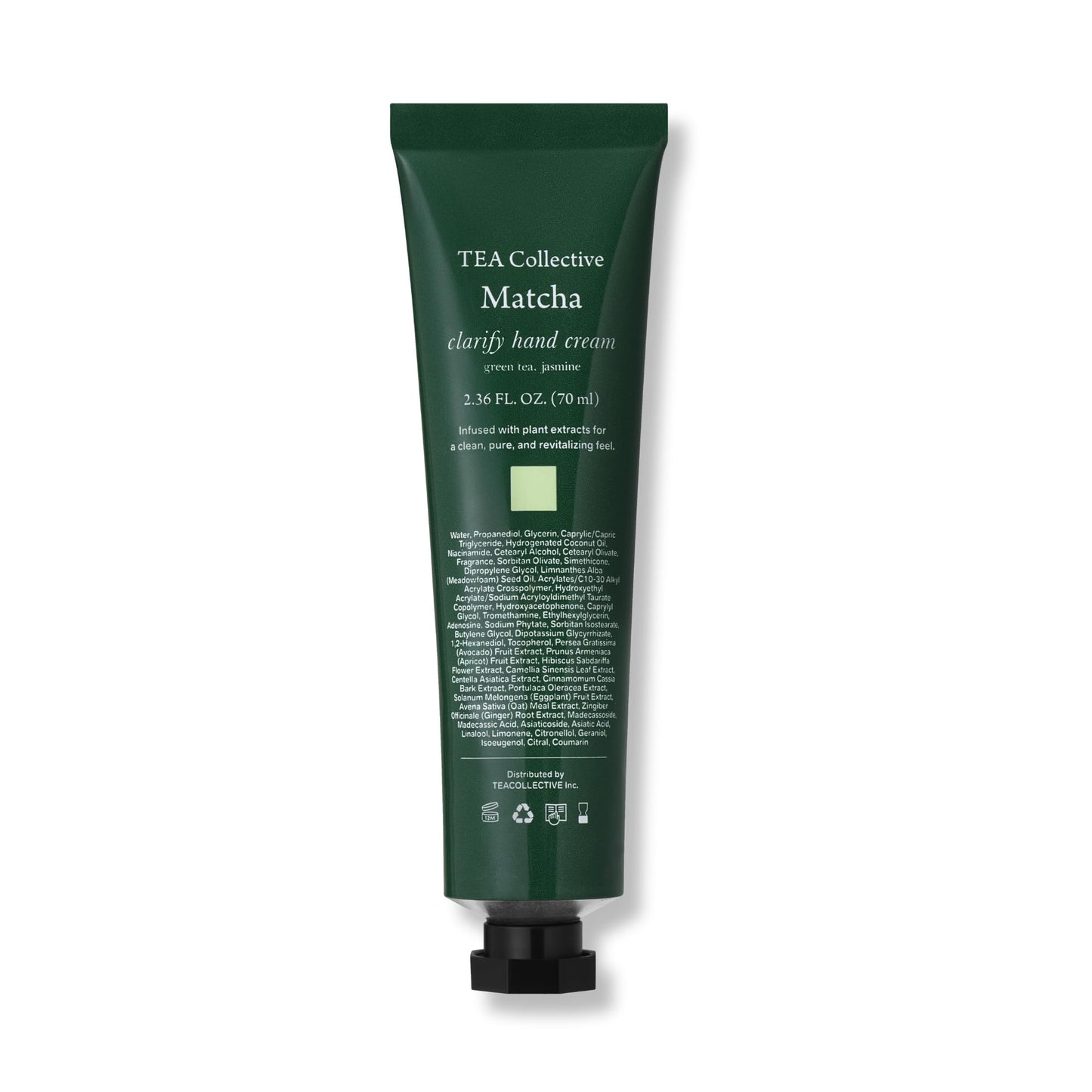 TEA Collective Clarify Hand Cream – Matcha Scent | Fast-Absorbing Vegan Hydration with Centella | 70ml Korea