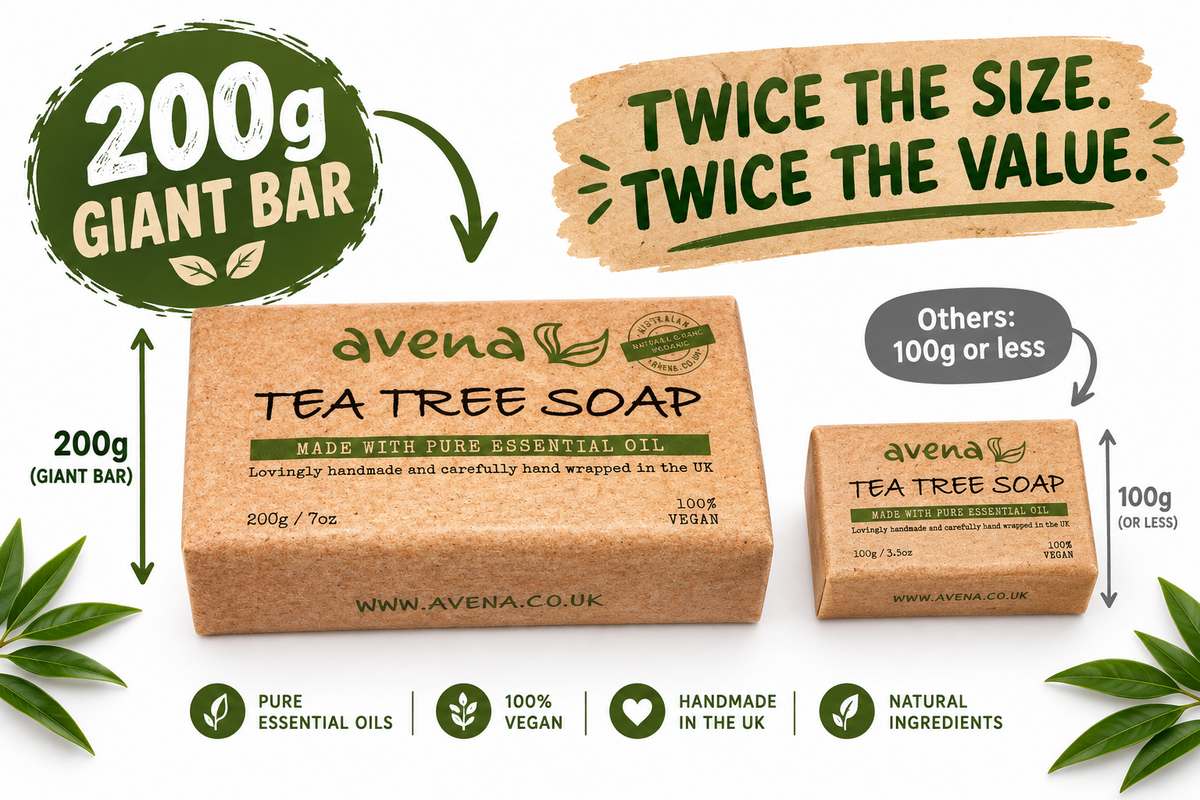 Herbalshire Natural Tea Tree Oil Soap Bar (200g)