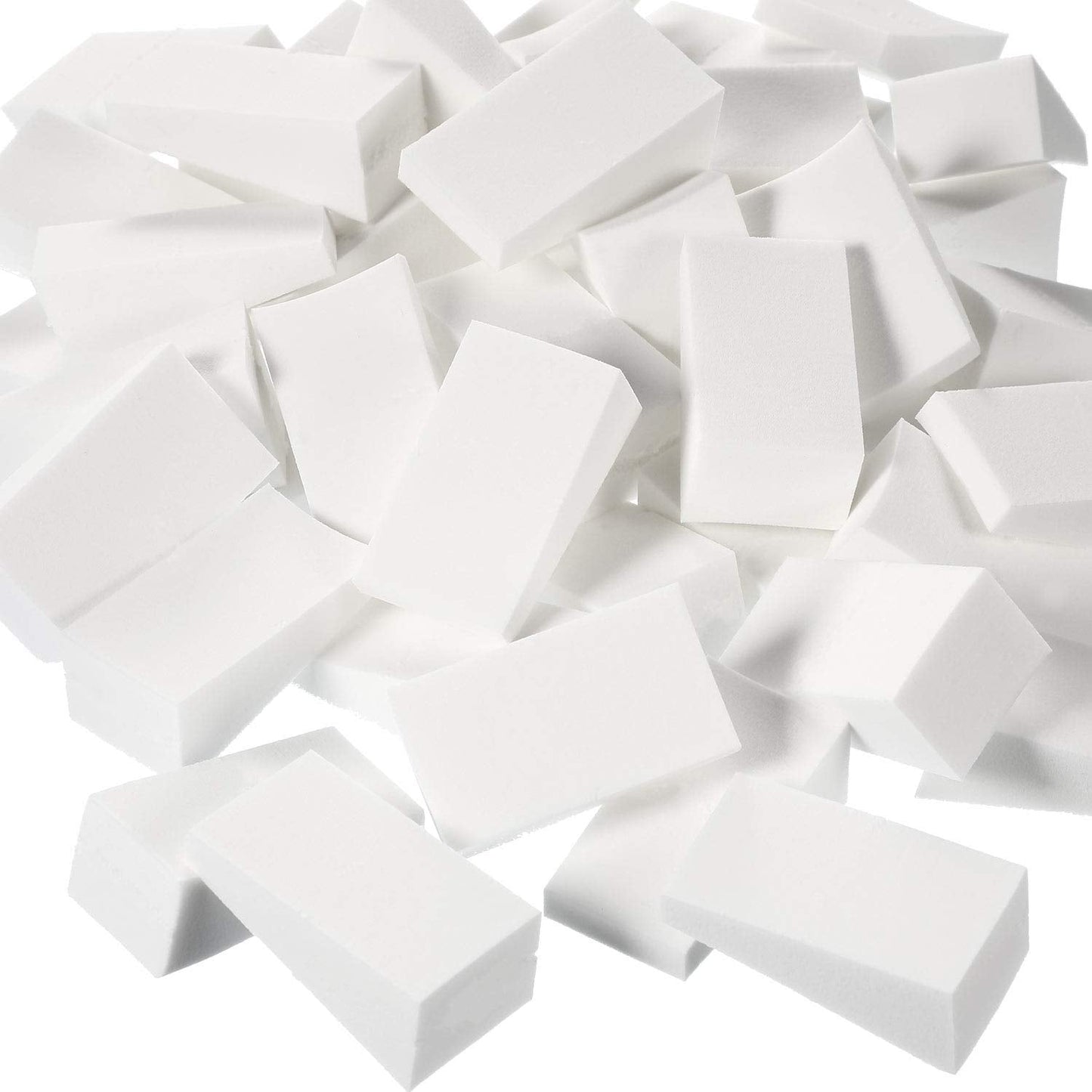 TecUnite 100 Latex-Free Wedge Makeup Sponges for Foundation – White