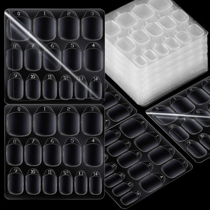 Teenitor Nail Adhesive Tabs – 900pcs, 15 Sizes, 60 Sheets for Press-On Nails