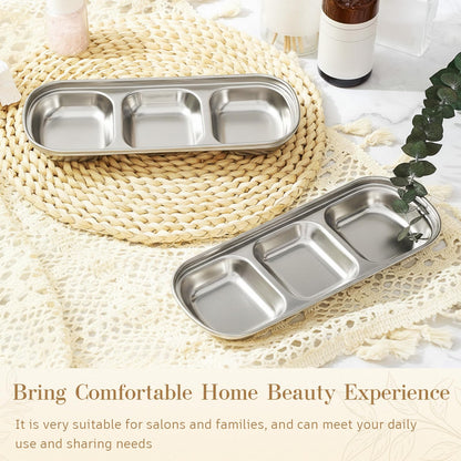 Teenyyou 4-Pcs Esthetician Bowls Set – Stainless Steel Face Mask Tray for Spa