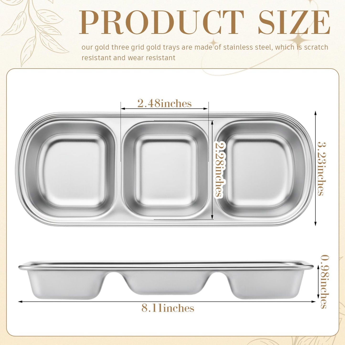 Teenyyou 4-Pcs Esthetician Bowls Set – Stainless Steel Face Mask Tray for Spa