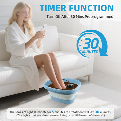 teepten Ionic Foot Bath Detox Machine | Home Spa with 2 Arrays & 80 Liners