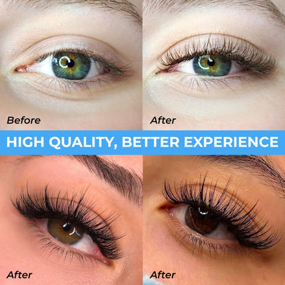 TEGAN LASH 500 Wispy Premade Fans – Handmade Volume Lashes, 5D–9D, 0.05/0.07, C/CC/D Curl, 9–15mm