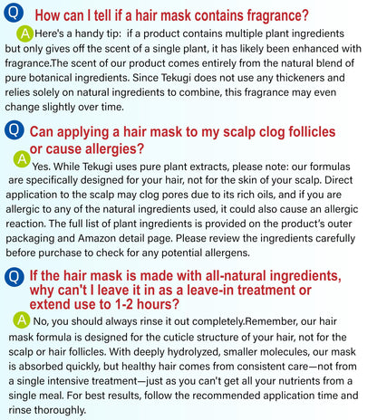 Tekugi Hydrolyzed Keratin Hair Mask – Silicone-Free Repair & Moisture for Color-Treated & Damaged Hair (16.9 oz)