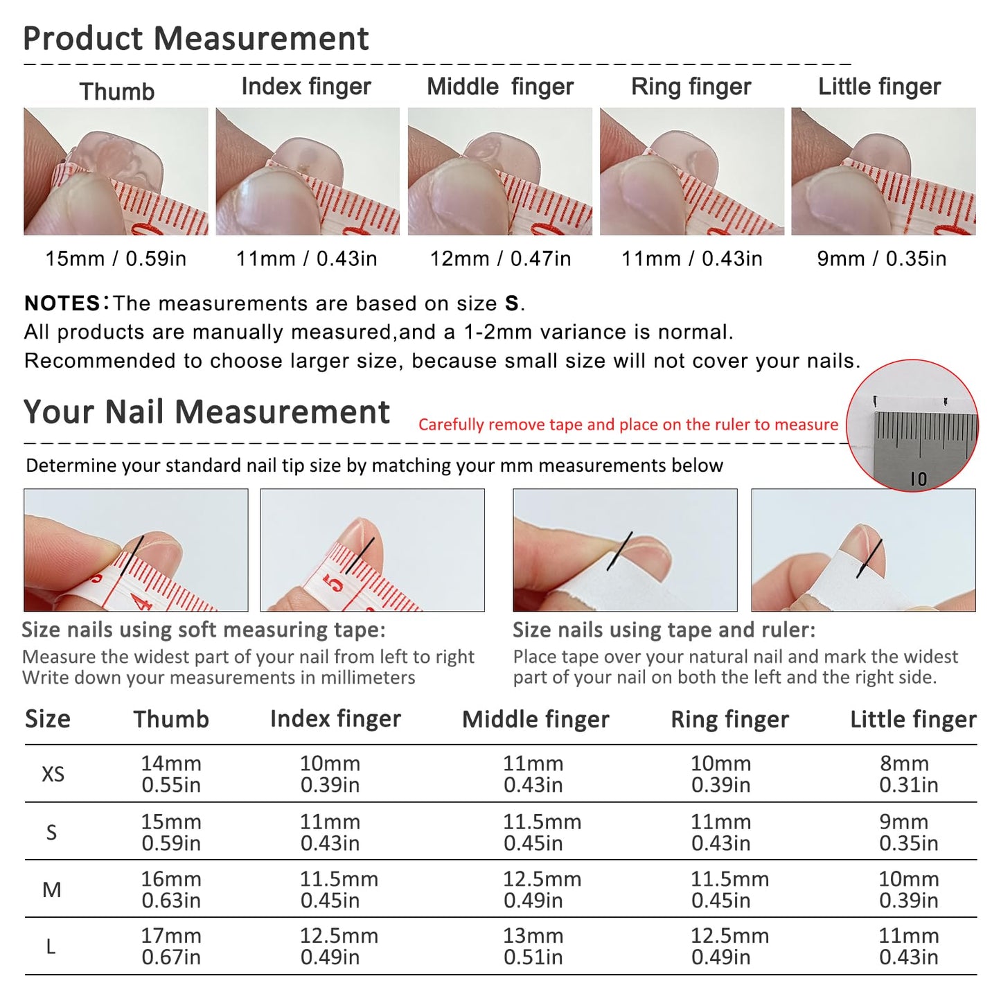 TENPAL Press On Nails Kit with Tools – Nude French 3D Floral Embossed Nails (White French) 10Pcs (M)