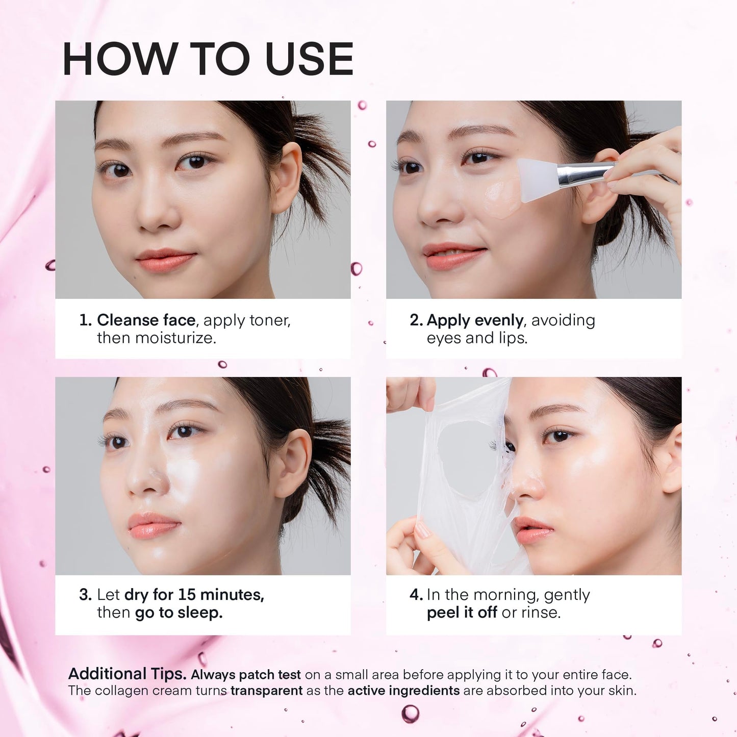 TEREZ & HONOR Collagen Night Wrap Mask – Elasticity, Hydration & Glow (100Da Collagen)