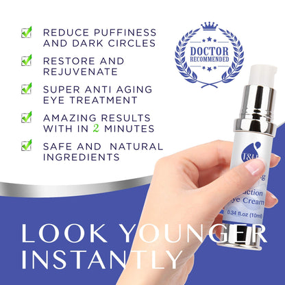 TEREZ & HONOR Anti-Aging Rapid Reduction Under-Eye Cream – Instant Wrinkle & Puffiness Reduction