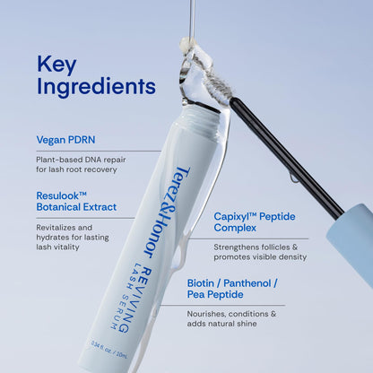 TEREZ & HONOR Reviving Lash Serum – Korean Vegan PDRN, Peptide & Biotin Lash Conditioner