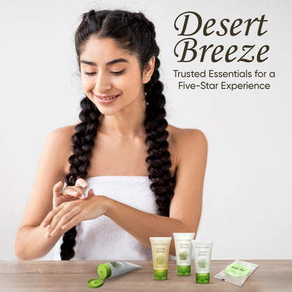 Terra Pure Desert Breeze Travel Size Hotel Toiletry Set – 150 Count, 1 oz Bottles, Aloe & Olive Oil, Paraben Free