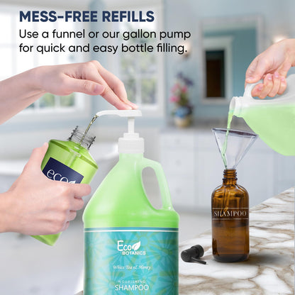 Terra Pure Eco Botanics Natural Shampoo – Raw Honey & White Tea, 1-Gallon Bulk