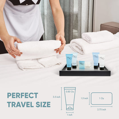 Terra Pure H2O Therapy Hotel Amenities Bulk Set – 300 Travel-Size Toiletries