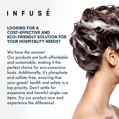 Terra Pure Infuse Lavender Mint Hotel Shampoo | 1 Gal Refill for Dispensers | Hospitality