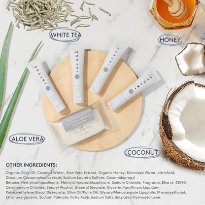 Terra Pure Infuse White Tea & Coconut Hotel Toiletries Bulk Set – 150 Travel-Size Pieces for Airbnb & Hotels