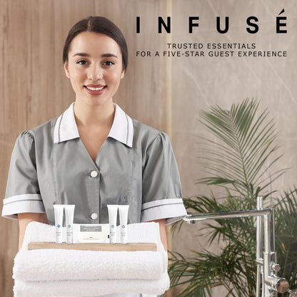 Terra Pure Infuse White Tea & Coconut Hotel Toiletries Bulk Set — 300 Pieces for Airbnb | 1-Shoppe