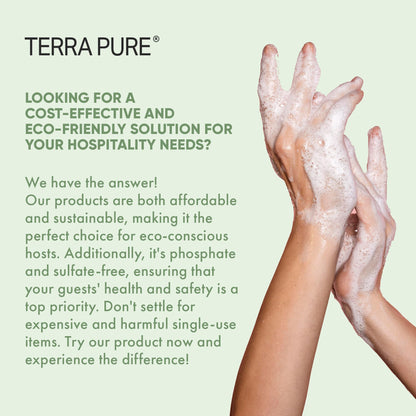 Terra Pure Hotel Body Wash/Hand Soap – 1 Gallon Refill for Dispensers | Green Tea Formula