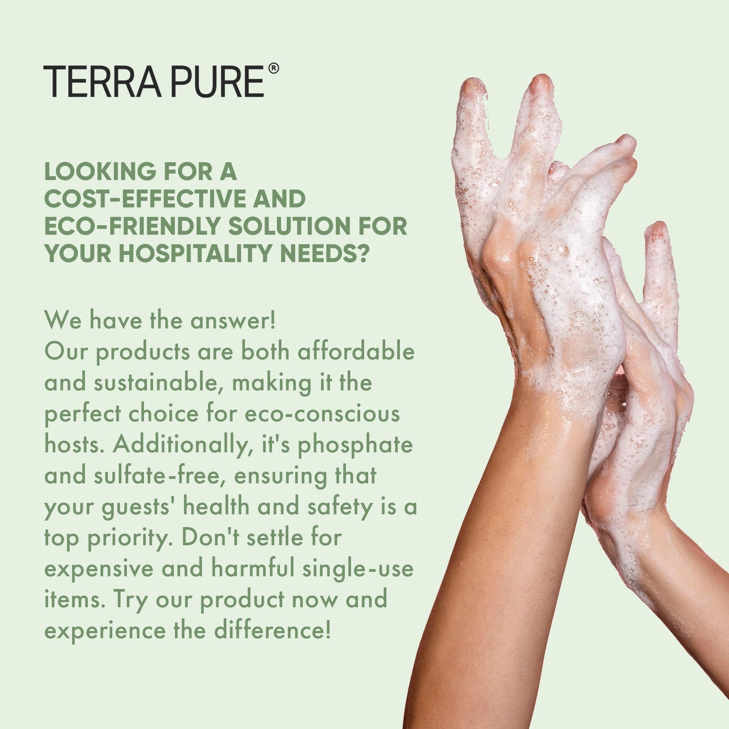 Terra Pure Hotel Hand & Body Wash – Refill Set (Four Gallons) for Dispensers | Paraben Free & Natural