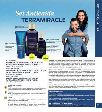 Terramar Terramiracle Anti-Hair Loss Gel – Arnica, Rosemary & Lemon for Scalp Health