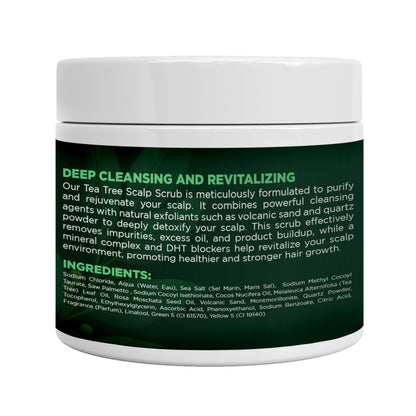 Terramed Tea Tree Scalp Scrub — Gentle Exfoliation for Itchy, Dry Scalp