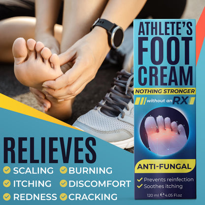 Foot Cream by Terramed Just Think Comfort — Athlete’s Foot Relief for Cracked Heels & Dry Skin (4.05 fl oz)