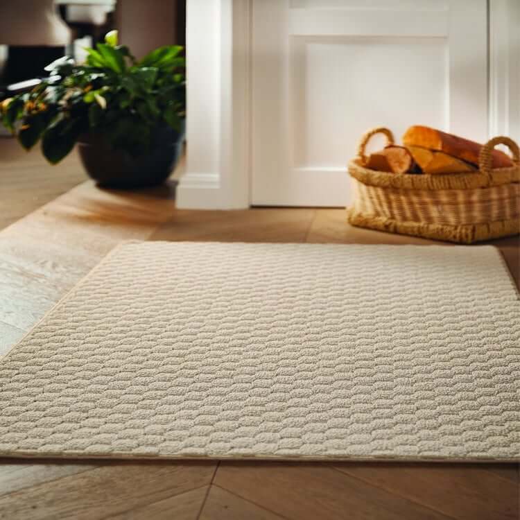 Textured Washable Mat and Runner Dots Design